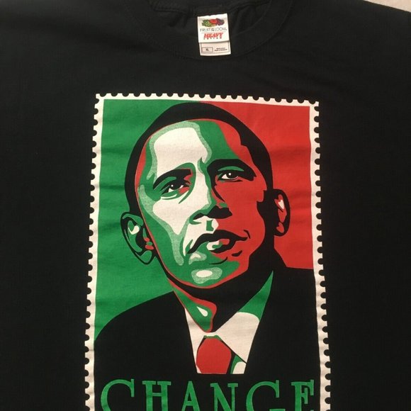 Barack Obama Change Campaign 2008 President T Shirt Vintage 08 fruit of the loom - Picture 6 of 7